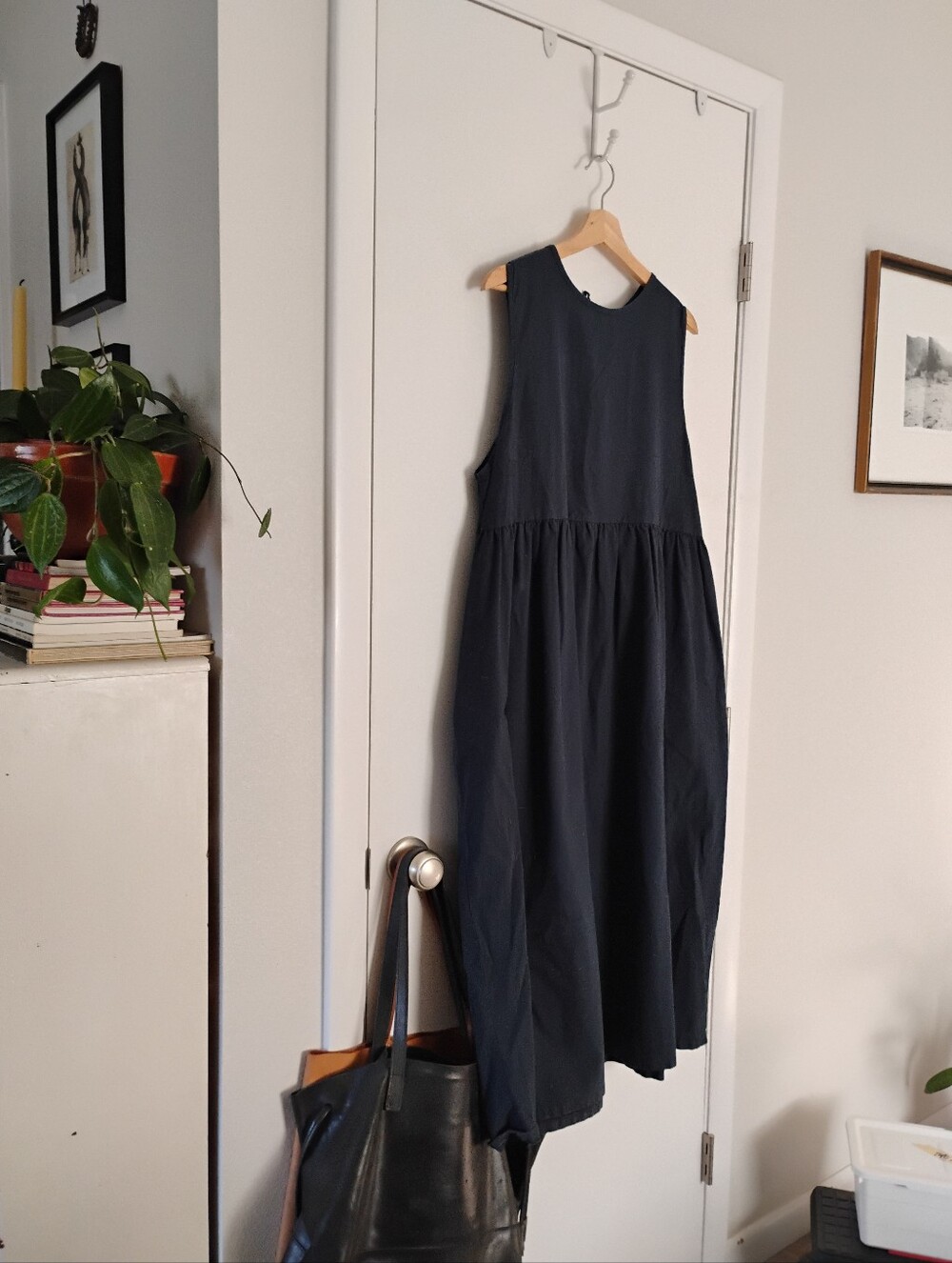 Olive Clothing Cotton Tie-Back Maxi Dress- Naxy, XS